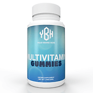 Private label multivitamin gummies with custom packaging for your brand.